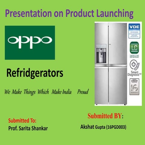 presentation of product launching
