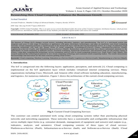 Researching How Cloud Computing Enhances the Businesses Growth