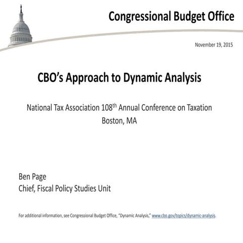 CBO’s Approach to Dynamic Analysis
