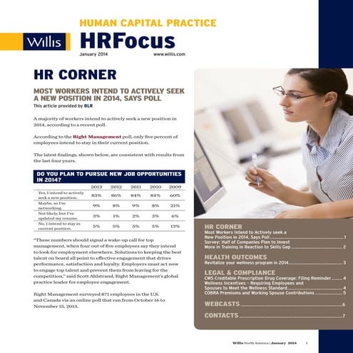 HR Focus - January 2014