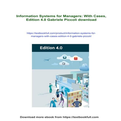 Information Systems for Managers: With Cases, Edition 4.0 Gabriele ...