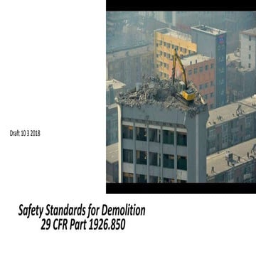 Safety precautions during demolition | PPTX
