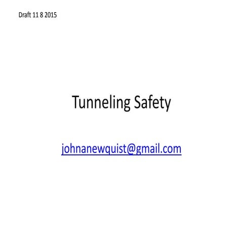 510 tunneling safety 2016