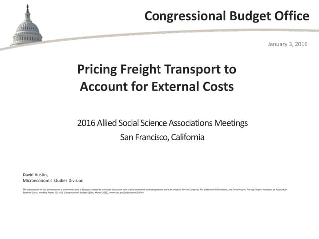 Pricing Freight Transport to Accoun...