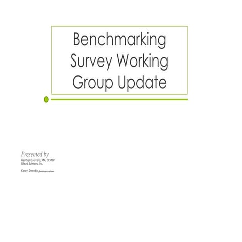 Sneak Peek at the 2014 Benchmarking Survey (Guerrero & Dzenko)