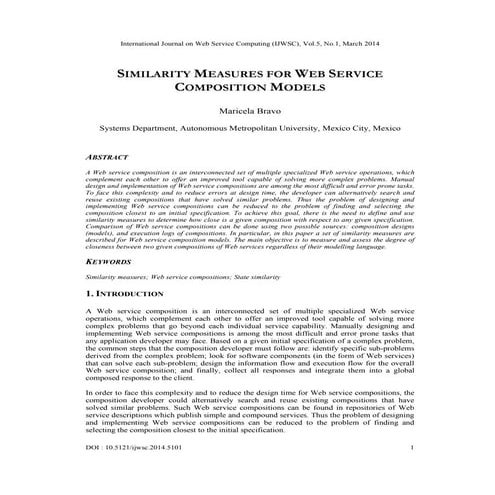 AN ARCHITECTURE FOR WEB SERVICE SIMILARITY EVALUATION BASED ON THEIR ...