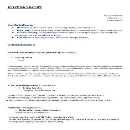 resume | RTF