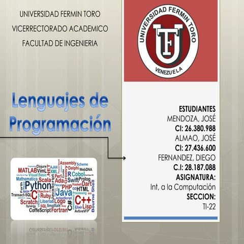 LENGUAJES DE PROGRAMACION