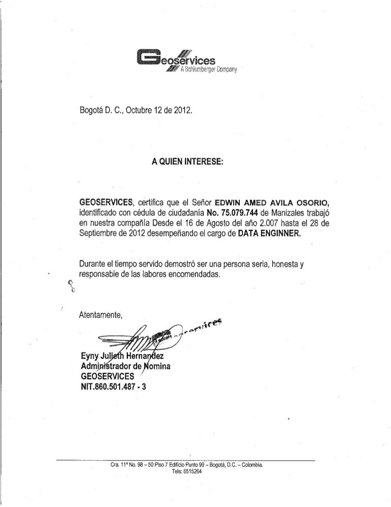 certificado laboral gss final edwin avila formato certificado laboral word