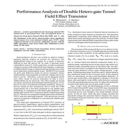 Performance Analysis of Double Hetero-gate Tunnel Field Effect Transistor