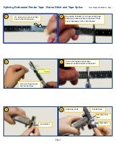 SMT Splicing Embossed Feeder Tape - Brass Stitch and Tape Splice