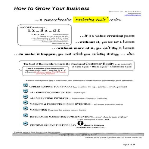 Comprehensive Marketing 'tools' review  March 14, 2015