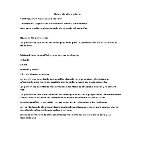 COMPONENTES PERIFERICOS