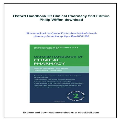 Oxford Handbook Of Clinical Pharmacy 2nd Edition Philip Wiffen Pdf