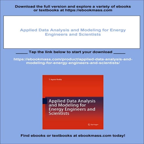 Applied Data Analysis and Modeling for Energy Engineers and Scientists