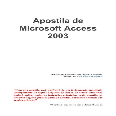 Apostila completa de access | PDF