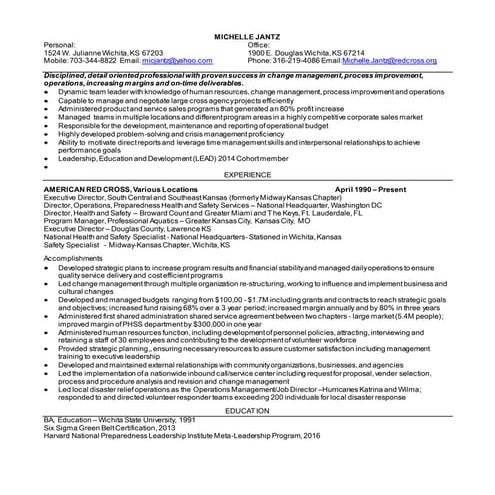 Michelle Jantz Resume May 2016