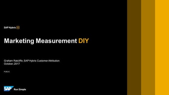 Marketing Measurement DIY!