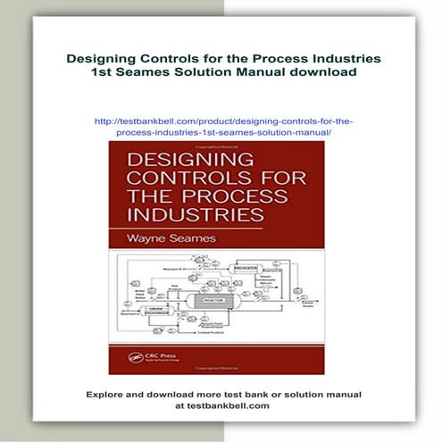 Designing Controls for the Process Industries 1st Seames Solution Manual
