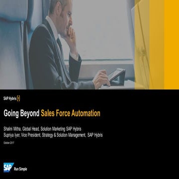 Strengthen Customer Engagement by Going Beyond Sales Force Automation