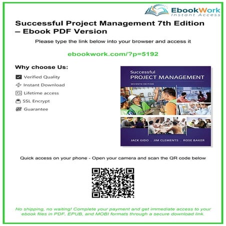 Successful Project Management 7th Edition – Ebook PDF Version | PDF