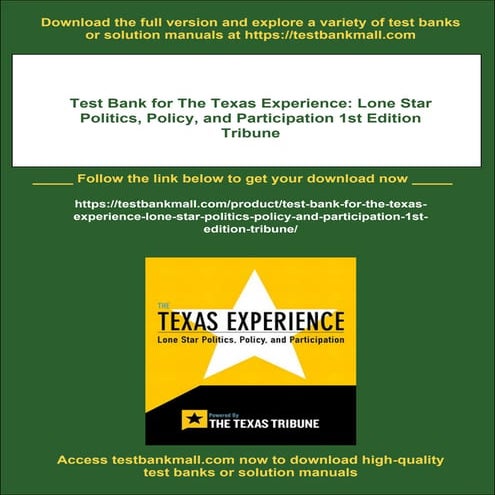 Texas Chapter 1 powerpoint | PPTX