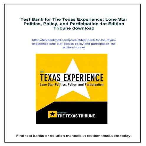 Texas Chapter 1 powerpoint | PPTX