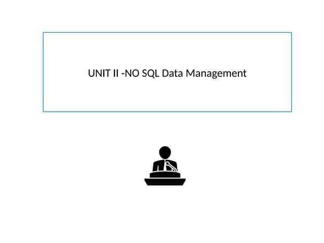 NOSQL IN BIGDATA FOR PG STUDENTS FOR COL