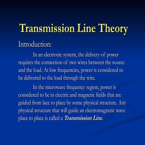 519_transmission line theory by vishnu.ppt