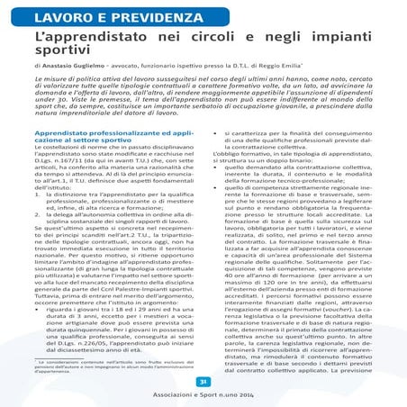 52   apprendistato nei circoli e negli impianti sportivi