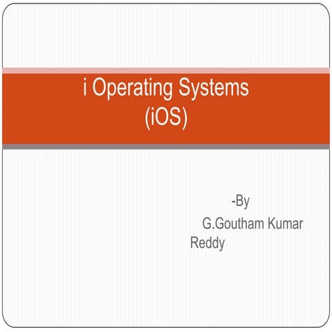 i Operating system | PPT