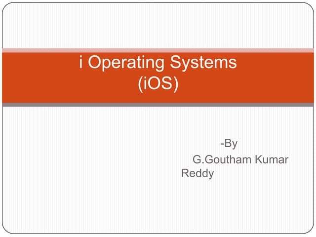 i Operating system