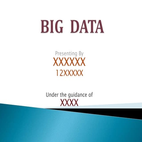 BIG DATA BY SAIKIRAN PANJALA