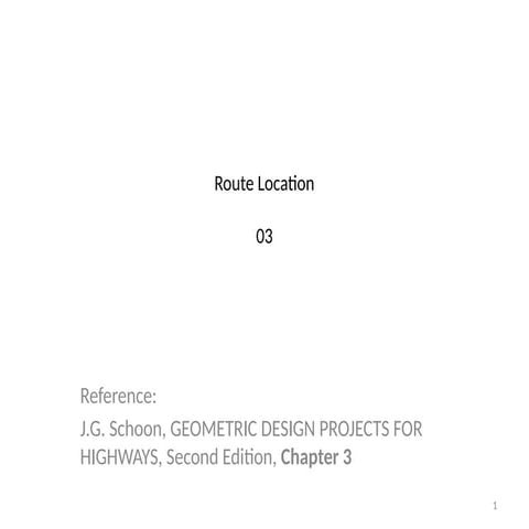 Chapter 2 highway route surveys and locationaa | PPT