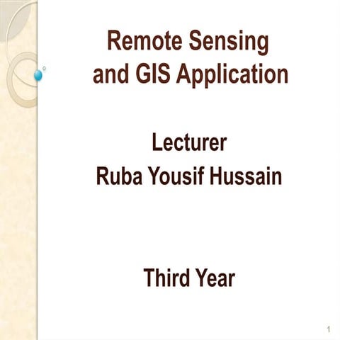 Remote Sensing and  GIS Application.pptx