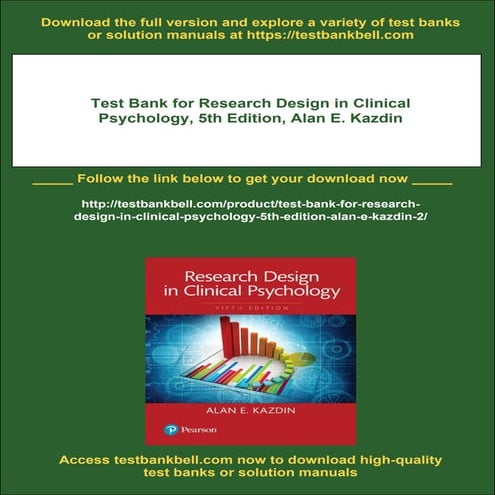 Test Bank for Research Design in Clinical Psychology, 5th Edition, Alan ...
