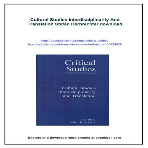 Presentation 1: What is cultural studies? | PDF