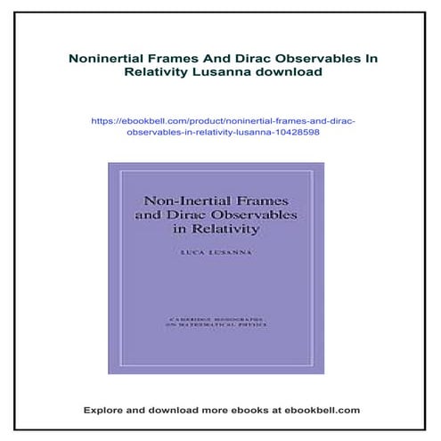 Noninertial Frames And Dirac Observables In Relativity Lusanna