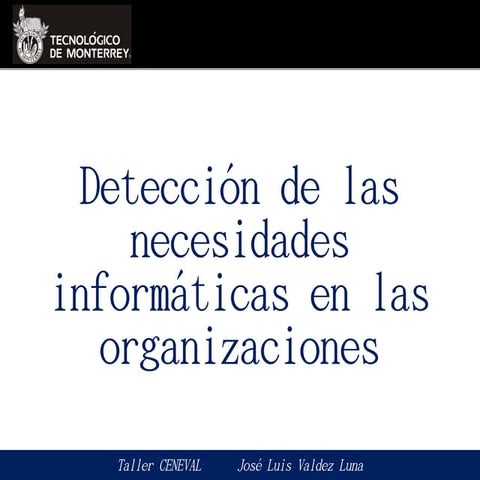 52165998 deteccion-de-las-necesidades-informaticas-en-las-organizaciones