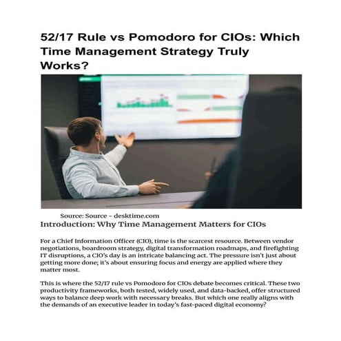 52_17 Rule vs Pomodoro for CIOs_ Which Time Management Strategy Truly ...