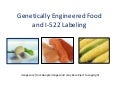 Persuasive speeches on genetically modified food