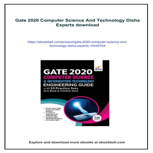 Gate 2020 Computer Science And Technology Disha Experts | PDF