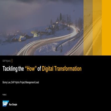 Tackling the “How” of Digital Transformation