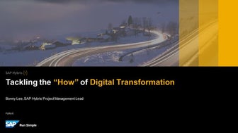 Tackling the “How” of Digital Transformation