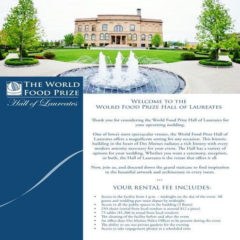 2015 Hall of Laureates Wedding Packet