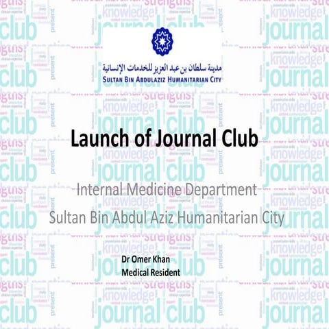 Launch of Journal Club