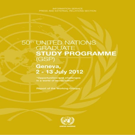 2012 UN Graduate Study Programme