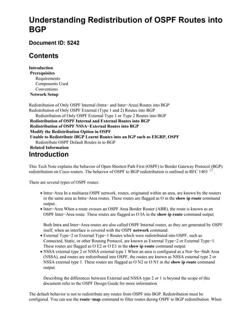 5242 bgp-ospf-redis