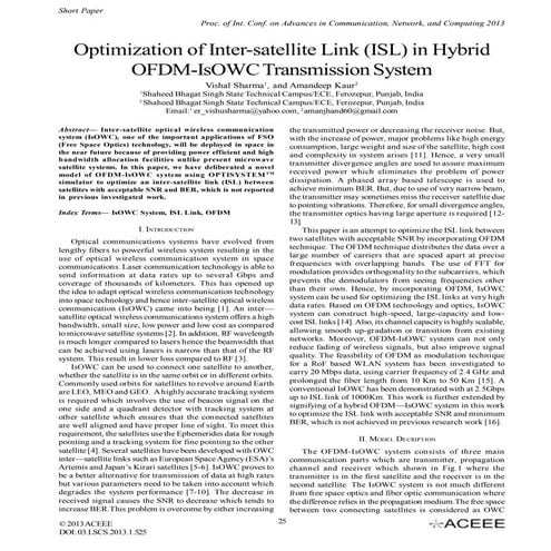 525Optimization of Inter-satellite Link (ISL) in Hybrid OFDM-IsOWC Transmissi...