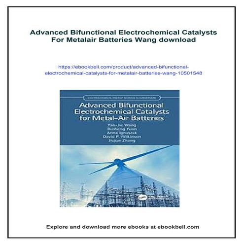 Advanced Bifunctional Electrochemical Catalysts For Metalair Batteries ...